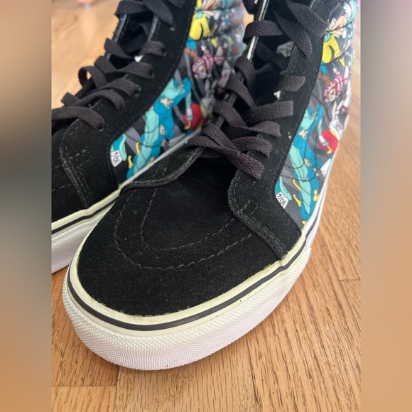 Vans Disney Alice In Wonderland Rabbit Hole Black Suede/Canvas - Picture 10 of 12